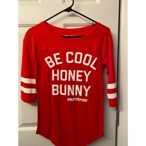 Pulp Fiction Cropped Sleeve Tee